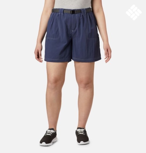 Women's Columbia Sandy River Cargo Shorts Navy | Plus Size CA-GA450